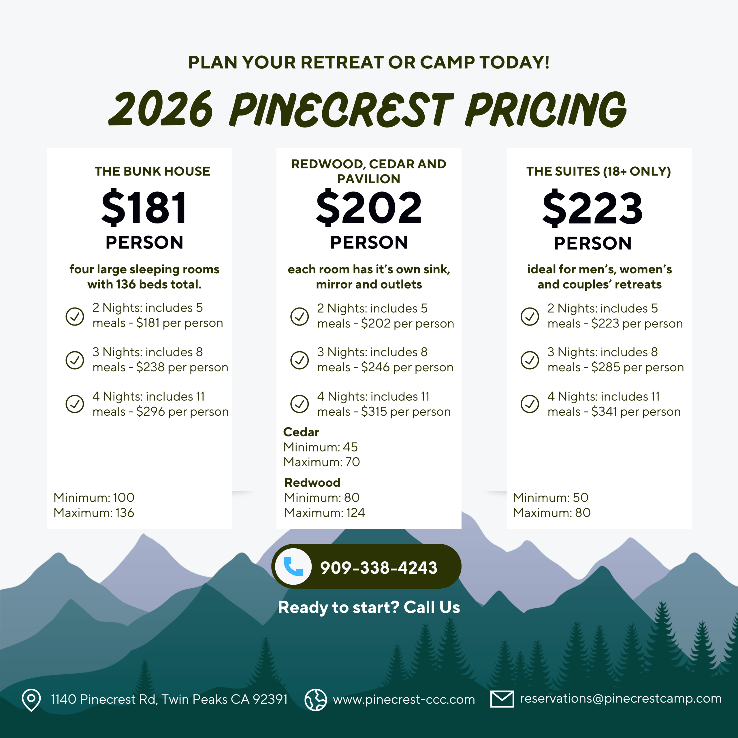 2026 Pricing